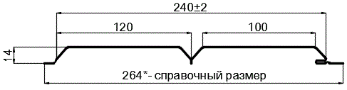 Фото: Сайдинг Lбрус-15х240 (ПЭ-01-RR32-0.45) в Павловском Посаде