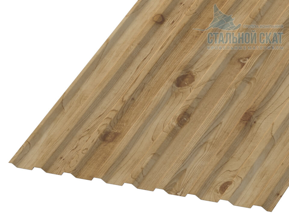 Фото: Профнастил МП20 х 1100 - B (ECOSTEEL_MA-01-Сосна-0.5) в Павловском Посаде