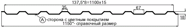 Фото: Профнастил МП20 х 1100 - A (ПЭ-01-1014-0.4±0.08мм) в Павловском Посаде