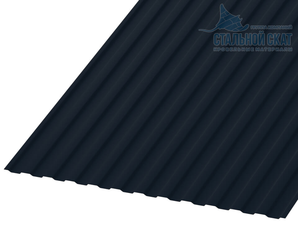 Фото: Профнастил МП10 х 1100 - B (VALORI-20-DarkGrey-0.5) в Павловском Посаде