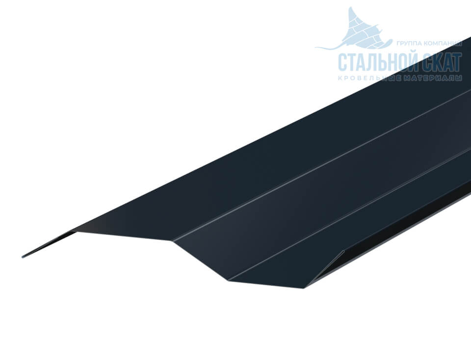 Фото: Планка примыкания в накладку 77х2000 (VALORI-20-DarkGrey-0.5) в 