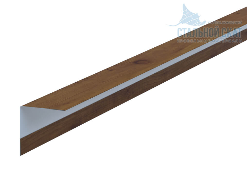 Фото: Планка угла наружного 30х30х3000 (ECOSTEEL_T-12-Дуб-0.45) в Павловском Посаде