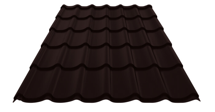 Фото: Металлочерепица МП Ламонтерра-XL (VALORI-20-DarkBrown-0.5) в Павловском Посаде