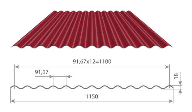 Профнастил МП18 х 1100 - B (VALORI-20-OxiBeige-0.5) в Павловском Посаде