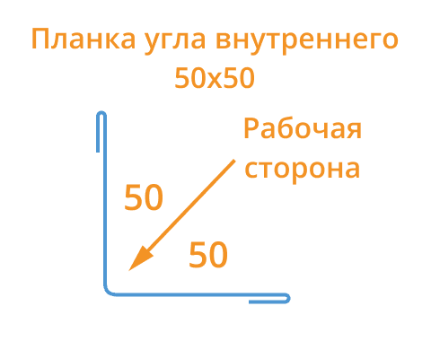 Планка угла внутреннего 50х50х3000 (ECOSTEEL-01-Мореный Дуб-0.5) в Павловском Посаде