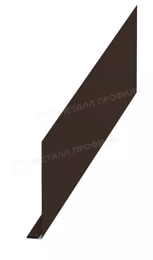 Планка карнизного свеса 250х50х2000 (Steelmatt-20-8017-0.4) в Павловском Посаде