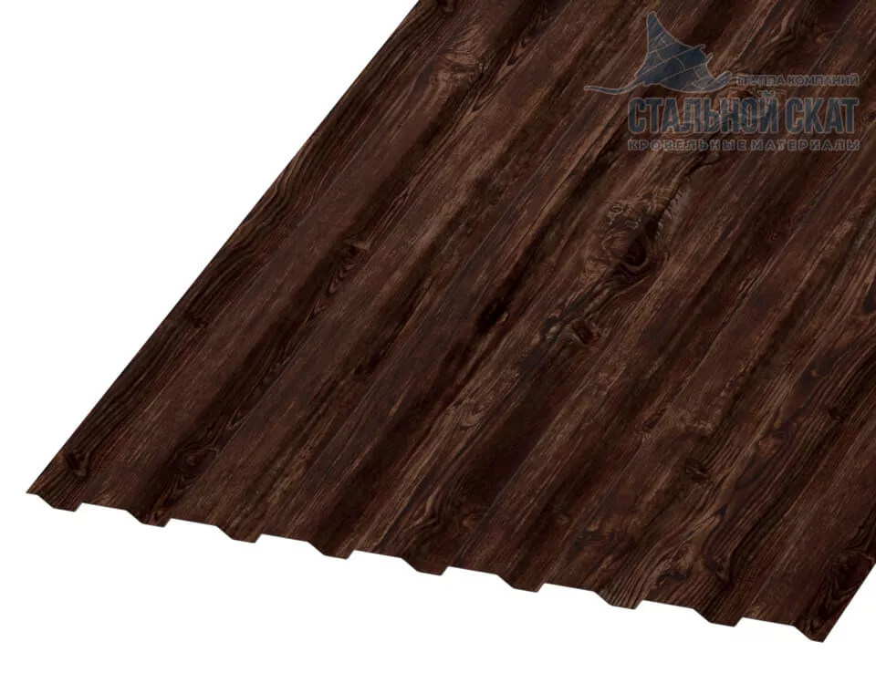 Фото: Профнастил МП20 х 1100 - A (ECOSTEEL_MA-01-Бразил. Вишня-0.5) в Павловском Посаде