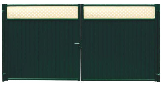 Ворота Estet Plus 2,4х3,6 RAL 6005/1014