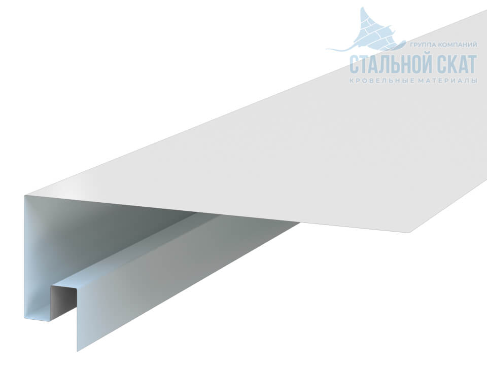 Планка откоса сложная 3D 245х75х3000 (PURMAN-20-9010-0.5)