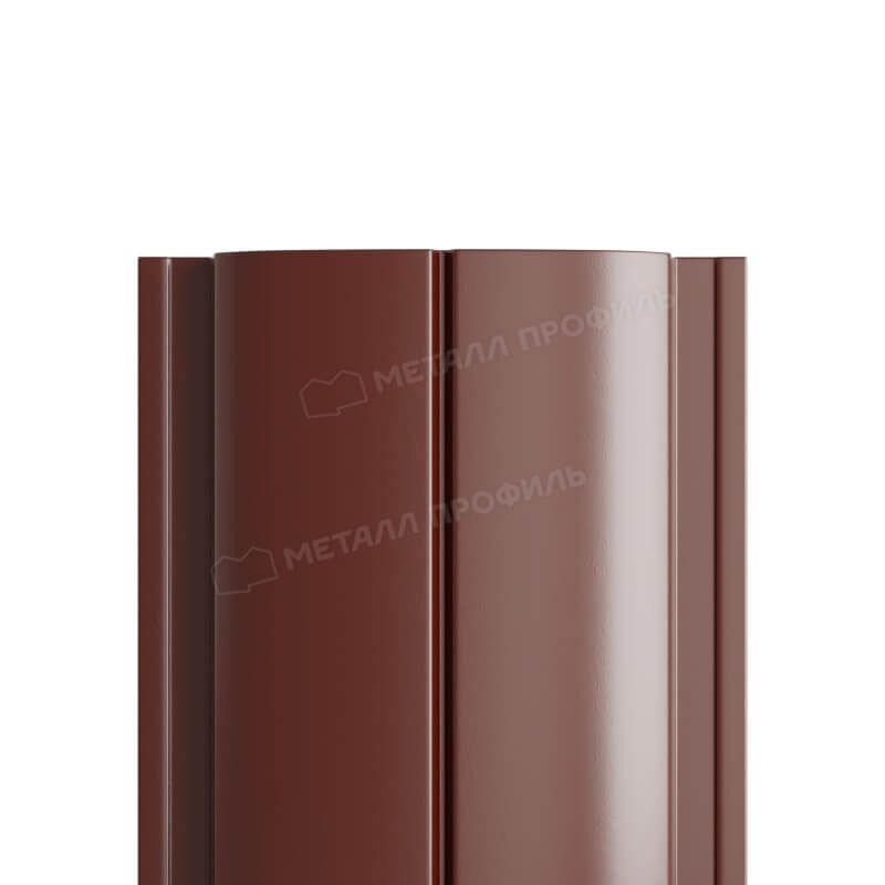 Штакетник металлический МП ELLIPSE-T 19х126 Двусторонний (VikingMP Д-01-8017\8017-0.45).