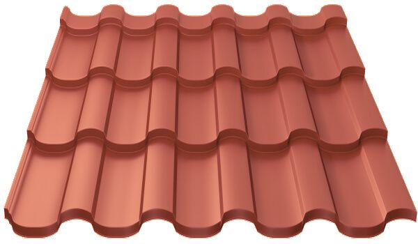 Металлочерепица МП Монтекристо-ML (AGNETA-20-Медь\Медь-0.5)