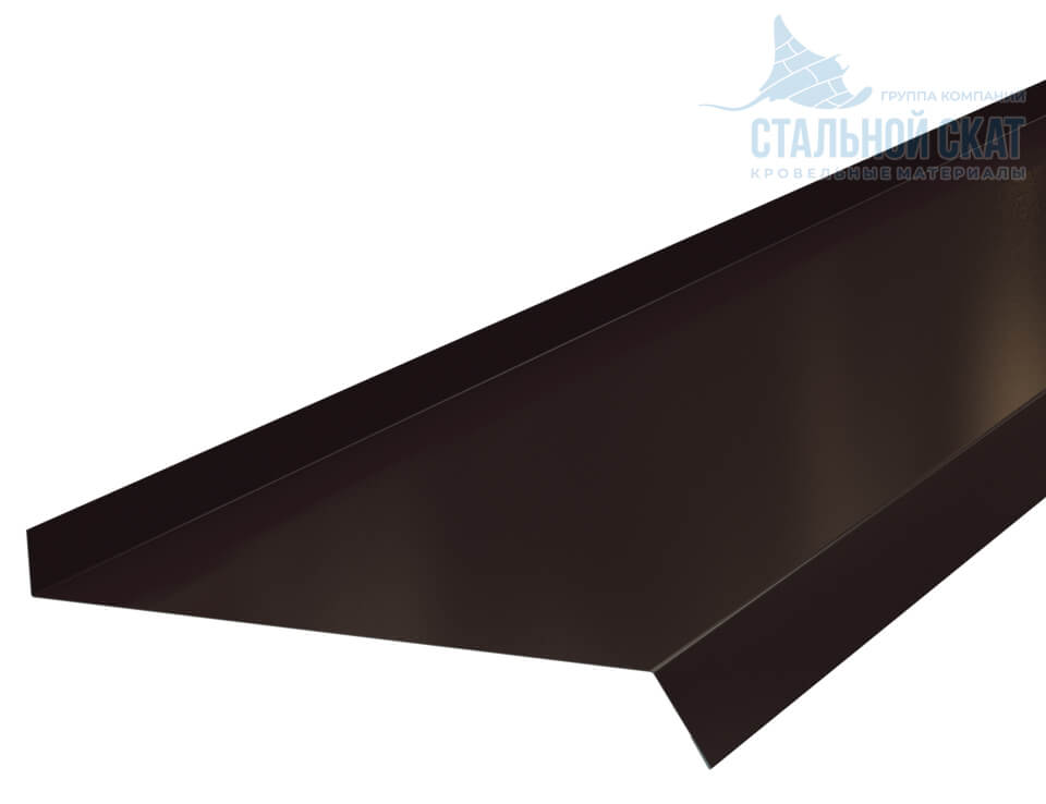 Планка отлива 210х30х2000 (VALORI-20-DarkBrown-0.5)